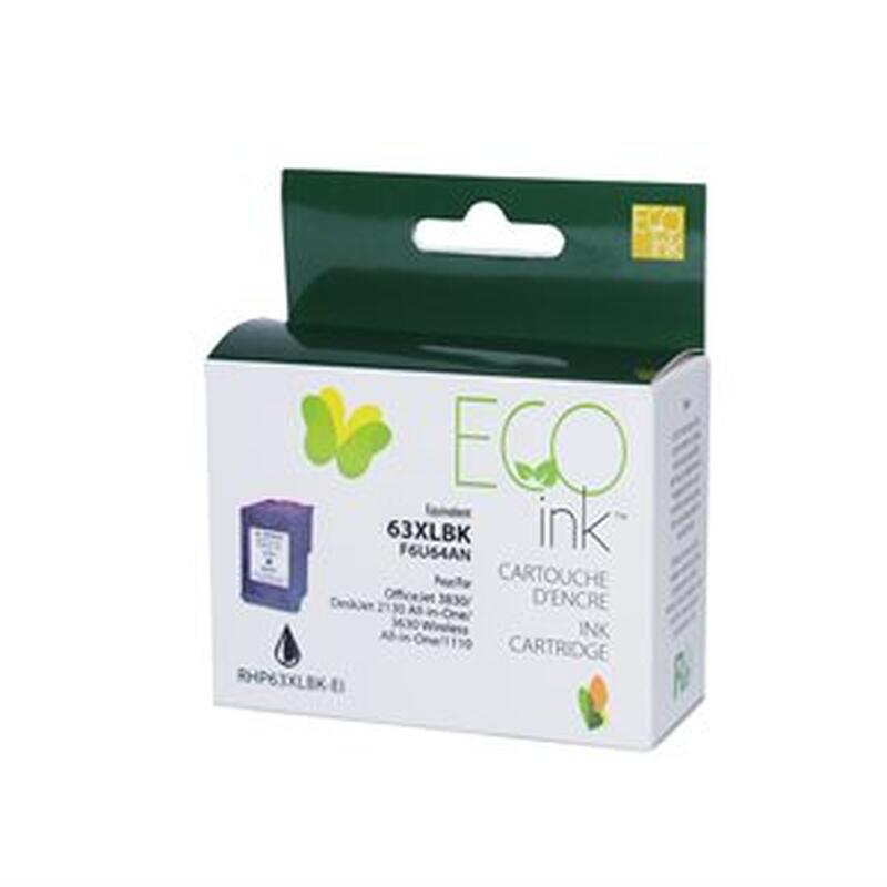 HP - 63XL - noir - ECO INK